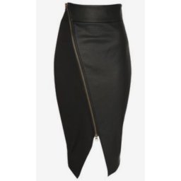 Crna suknja sa rajfeslusom