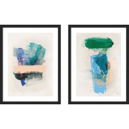 Art abstract, dve uramljene slike 30x40cm i 40x50cm svaka