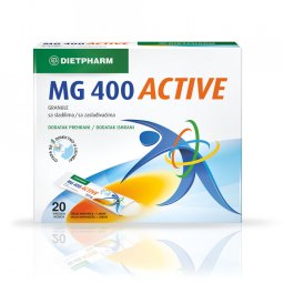 DIETPHARM MG 400 ACTIVE granule sa zaslađivačem, 20 kesica