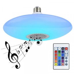 Plafonska RGB LED sijalica sa zvučnikom i daljinskim (Snaga sijalice: 24w)