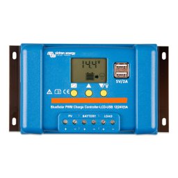 Regulator Victron BLUESOLAR PWM, LCD + 2x USB, 12/24V, 10A