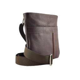 Premium braon kožna muška torbica na rame