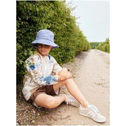 Blue-cream boy's patterned sweatshirt name it Fomal - unisex