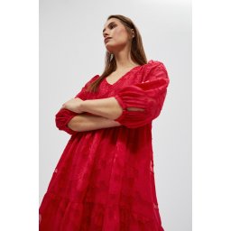 WOMEN'S DRESS L-SU-4021 STRAWBERRY