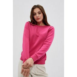 Sweatshirt with a neckline on the back
