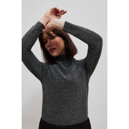Blouse with metal thread