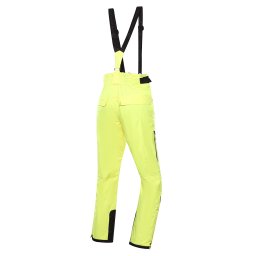 Men's ski pants with PTX membrane ALPINE PRO LERMON nano yellow