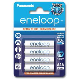 Panasonic Eneloop 4xAAA BK-4MCCE 750mAh