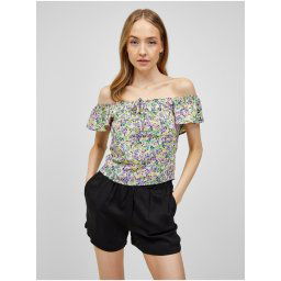 Purple-green floral top ONLY Gerda - Women's