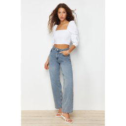 Ženski krop top Trendyol Ruffle detailed