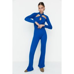 Trendyol Saks Cut Out Detailed Knitwear Top and Bottom Set