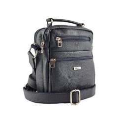 Teget muška kožna torba sa ručkom