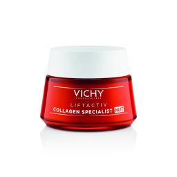 VICHY LIFTACTIV COLLAGEN SPECIALIST Noćna nega za korekciju bora, čvrstine i blistavosti kože s vitaminom Cg i anti-aging peptidima, 50 ml