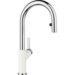 Blanco slavina carena-s vario silgranit look belo/hrom hd ( 521368 )