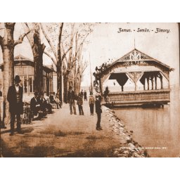 Stari Beograd, restoran venecija Zemun 1913., uramljena slika 30x40cm i 40x50cm
