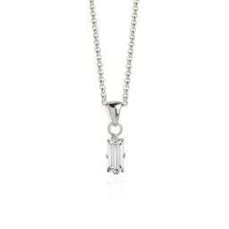 Ženski victoria cruz macedonia simple crystal lančić sa swarovski belim kristalom ( a3662-07hg )
