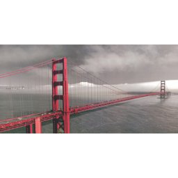 Golden Gate bridge San Francisco, uramljena slika 50 x 100 cm