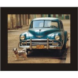 Kuba retro automobil, uramljena slika 40x50cm