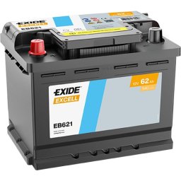 Exide Excell EB621, 12V 62Ah, L+