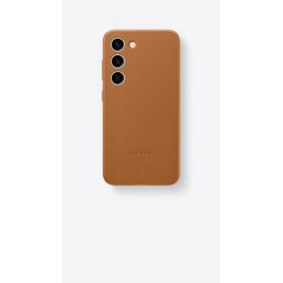 Original maska Samsung S23+ Kožna futrola S23 Plus EF-VS916 Braon