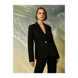 Koton Side Window Detailed Blazer Jacket