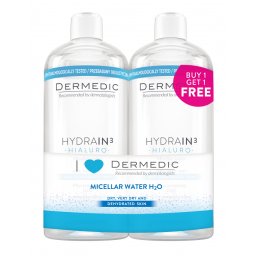DERMEDIC HYDRAIN3 HIALURO micelarna voda H2O 1+1 GRATIS