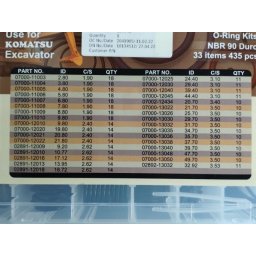 O RING KOMATSU - SET 435