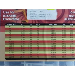 O RING HITACHI - SET 440