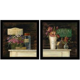 Antiquites & Jardin, uramljena slika 50x50cm svaka