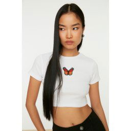 Ženska top majica Trendyol Embroidered