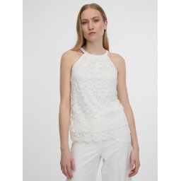 Orsay White Ladies Lace Top - Women