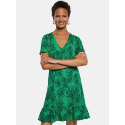 Green A-line dress Desigual Vest Nadia - Women
