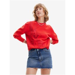 Red women's sweatshirt Desigual Bugs Bunny - Women's