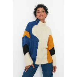 Ženski džemper Trendyol Colorblock