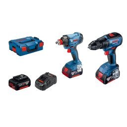 Set aku alata GSR 18V-50 + GDX 180-LI+3x5,0 Ah baterije u L-Boxx koferu (06019G5227)