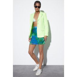 Trendyol Pistachio Green Woven Lined Blazer Jacket