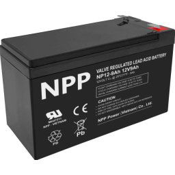 NPP AGM BATTERY C20=9AH T1 151x65x94x100 2,5KG BLACK (NP12V-9Ah)