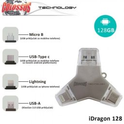 Colossus Multi USB i dragon 4u1 u016a 128GB ( 8606012416130 )