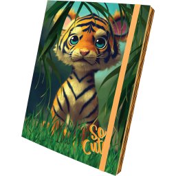 FASCIKLA SA GUMOM A4 3D BOX TIGER OP*