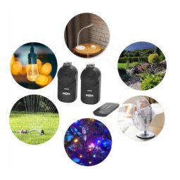 Uticnica Wireless R-GB-429(GS) IP44 set 2+1 sa daljinskim upravljacem max. 1000W