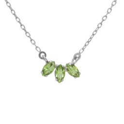 Ženska victoria cruz las estaciones peridot ogrlica sa swarovski kristalima ( a4189-14hg )