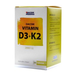 Dacom Vitamin D3 2000IJ + K2 30 kapsula