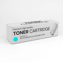 HP 207A | W2211A Cyan plavi Toner Kompatibilni Bez Čipa