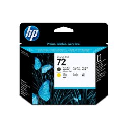 HP 72 Original Printhead Matte black| Yellow žuti
