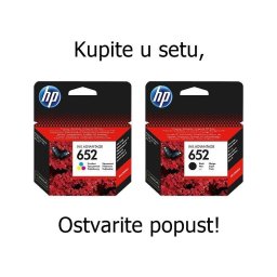 HP 652 crni i kolor Original Kertridž Komplet
