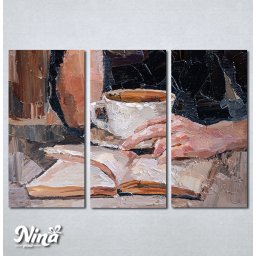 Slike na platnu Knjiga i soljica kafe Nina479_3