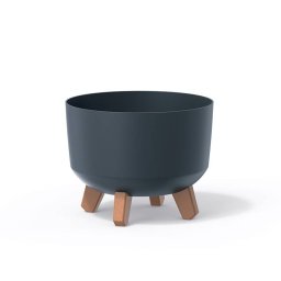 Saksija Gracia sa nogarima i rezervoarom - antracit S433 / 24 cm