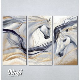 Slike na platnu Dva konja apstrakcija Nina480_3