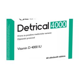 DETRICAL VITAMIN D 4000IJ 60TABLETA
