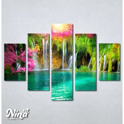 Slike na platnu Vodopad tirkizna voda Nina481_5